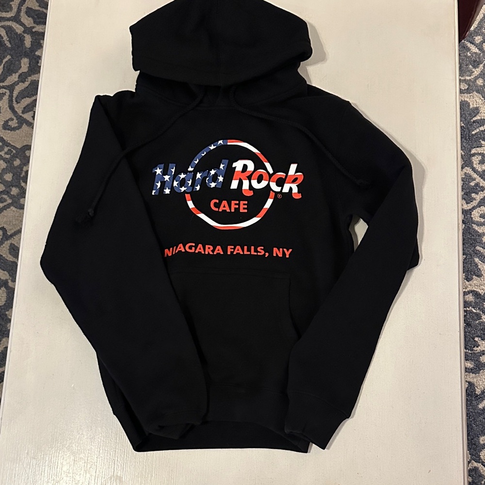 Hard Rock Cafe Black and Red Hoodie